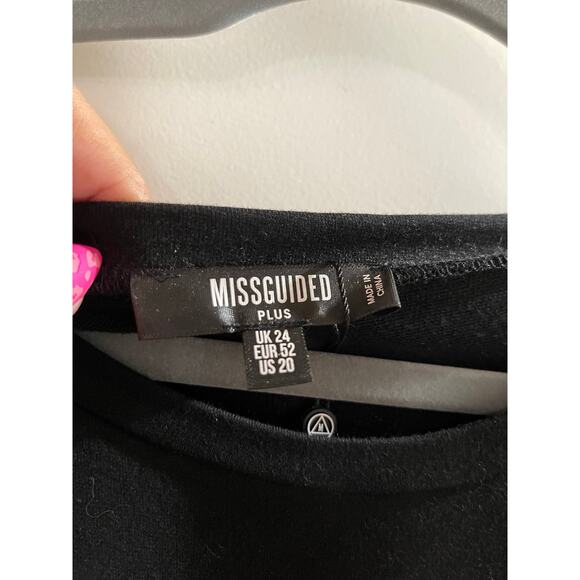 Black and White Twofer Sweater Mini Dress - NWT - 20W - Picture 8 of 8